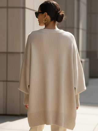 Effortless oversized everyday poncho coat for women | Mandy