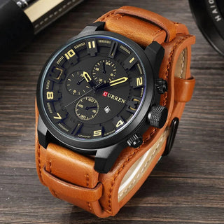 Legacy Leather Chrono | Bold Classic Timepiece