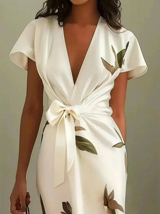Elegant wrap everyday dress for women | Brenna