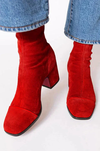Elegant grace-step heeled ankle boots for women | Aria