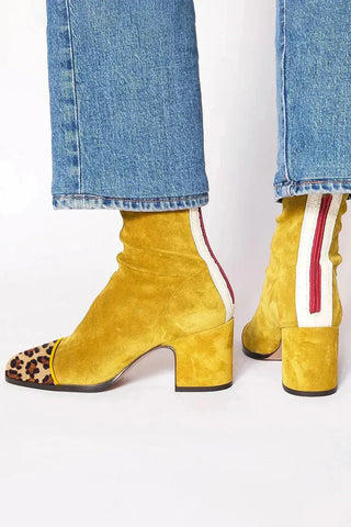 Elegant grace-step heeled ankle boots for women | Aria
