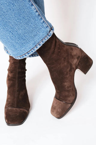 Elegant grace-step heeled ankle boots for women | Aria