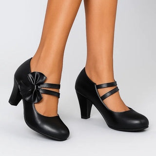 Classic bow-detail elegant heels for women | Bella