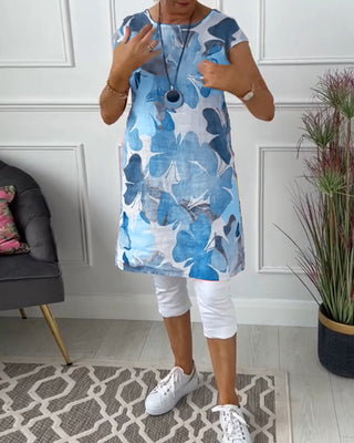 Casual relaxed floral everyday dress for women | Ingrid