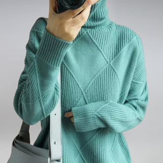 Myla Cashmere Turtleneck Sweater – Classic Winter Knit