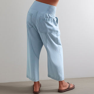 Weekender Wide-Leg Harem Denim Pants