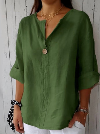Casual V-neck everyday blouse for women | Nayla
