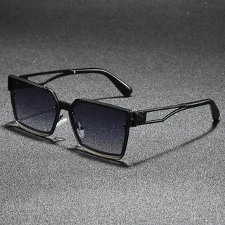 Classic retro half-frame everyday shades for men | Viridian