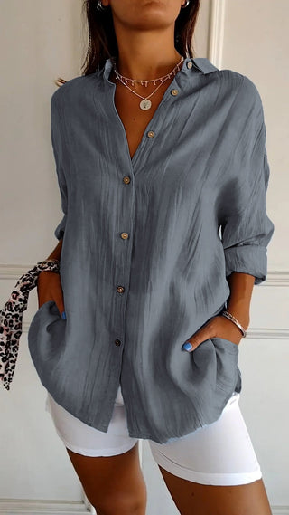 Elegant oversized everyday blouse for women | Emily