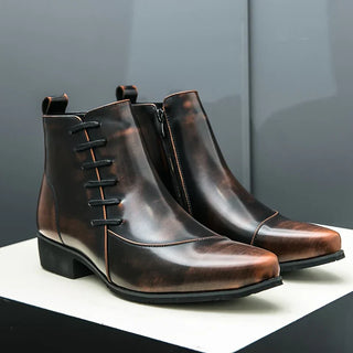 Classic leather everyday dress boots for men | Samuel Thatcher