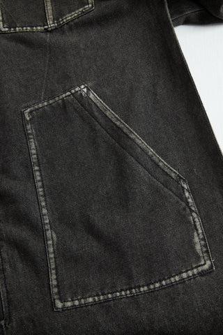 Casual Retro Hooded Zip Denim Jumpsuit