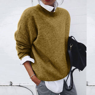 Elena Cashmere Sweater | Luxury Crew Neck with Elegant Silhouette