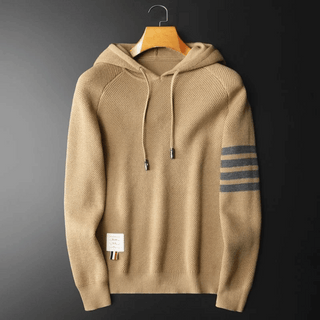 Alessandro Contrast Stripe Hooded Sweater