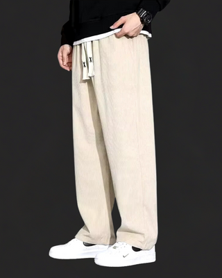 Classic relaxed corduroy everyday trousers for men