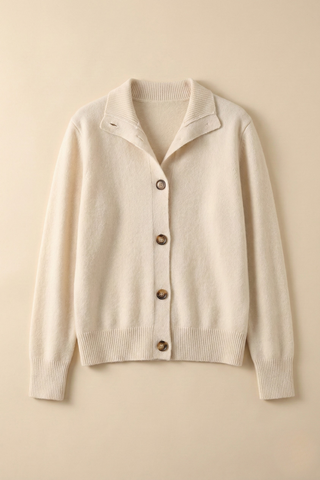 Madison Avenue Button-Up Cashmere Blend Cardigan