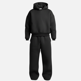 Oversized streetwear hoodie tracksuit set for men
