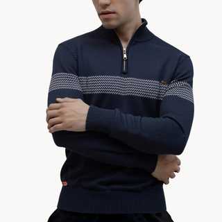 Classic heritage stripe everyday jumper for men | Durham