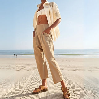 Weekender Wide-Leg Harem Denim Pants