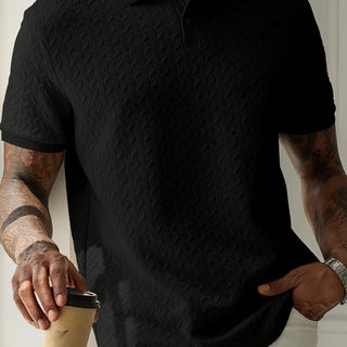 Classic textured everyday polo shirt for men | Ellison