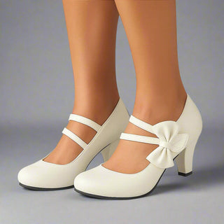 Classic bow-detail elegant heels for women | Bella