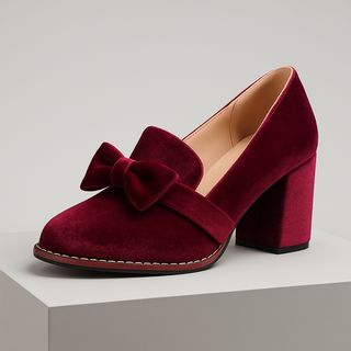 Classic velvet pump heels for women | Veloria