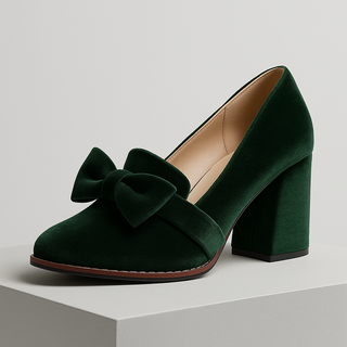 Classic velvet pump heels for women | Veloria