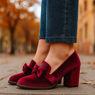 Classic velvet pump heels for women | Veloria