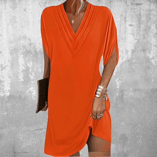 Elegant tummy-covering everyday dress for women | Amelia
