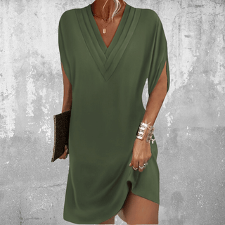 Elegant tummy-covering everyday dress for women | Amelia