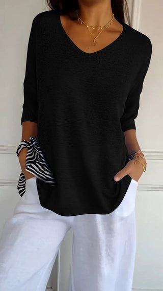 Classic timeless V-neck everyday top for women | Jill