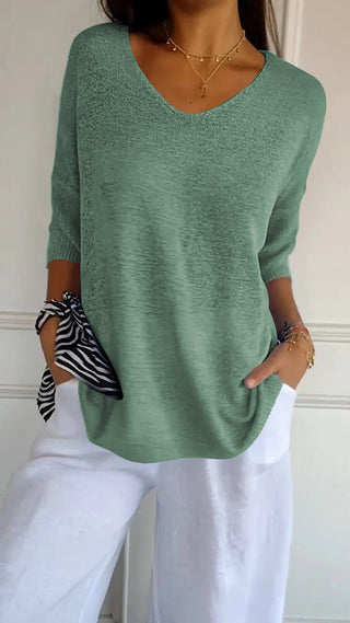 Classic timeless V-neck everyday top for women | Jill