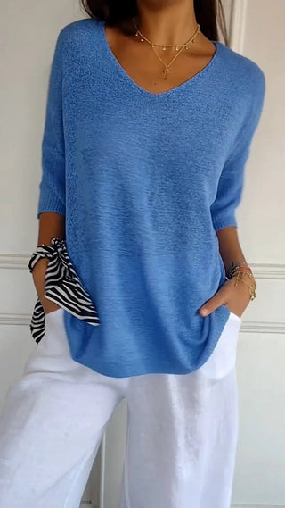 Classic timeless V-neck everyday top for women | Jill