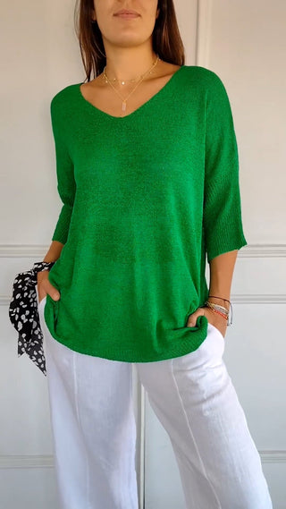 Classic timeless V-neck everyday top for women | Jill