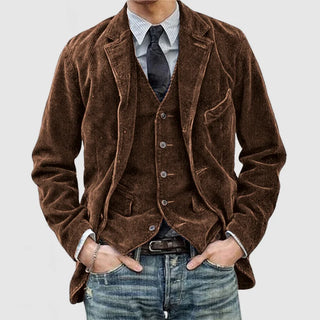 Classic timeless blazer and vest suit set for men | Oliver