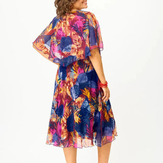 Comfortable plus-size chiffon everyday dress for women | Barbara