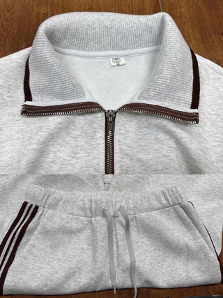 Retro Sporty Webbing Half-Zip Set | Aria