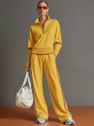 Retro Sporty Webbing Half-Zip Set | Aria