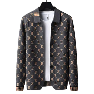 Marcello Monogram Knit Cardigan | LS