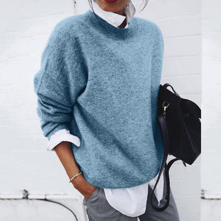 Elena Cashmere Sweater | Luxury Crew Neck with Elegant Silhouette