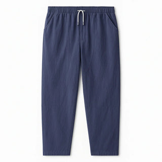 Drake Relaxed Cotton-Linen Drawstring Pants | LS