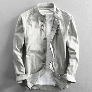 Japanese-Inspired Button Shirt – Refined Minimal Silhouette | Apollo