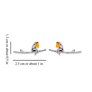 Bird earrings with robin-inspired design for women | Robinelle