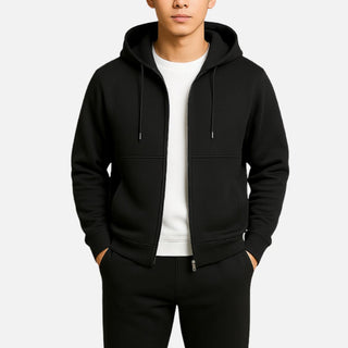 Luxury zip-up smart casual tracksuit set for men
