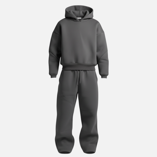 Oversized streetwear hoodie tracksuit set for men