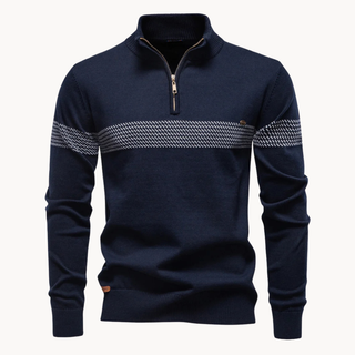 Classic heritage stripe everyday jumper for men | Durham