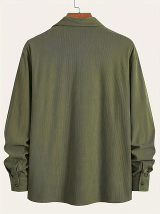 Classic textured cord everyday overshirt for men | Ellison