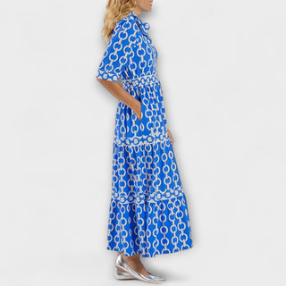 Midi dress with chain pattern for women | Juliette