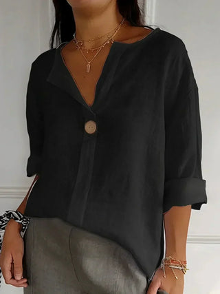 Casual V-neck everyday blouse for women | Nayla
