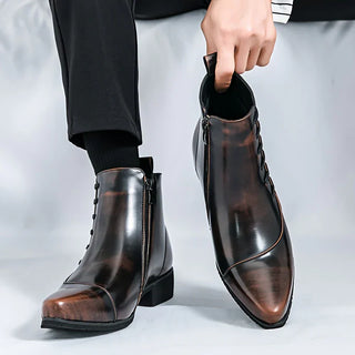 Classic leather everyday dress boots for men | Samuel Thatcher
