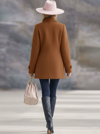 Casual Vintage Pink Polar Fleece Zip-Up Jacket | Elara